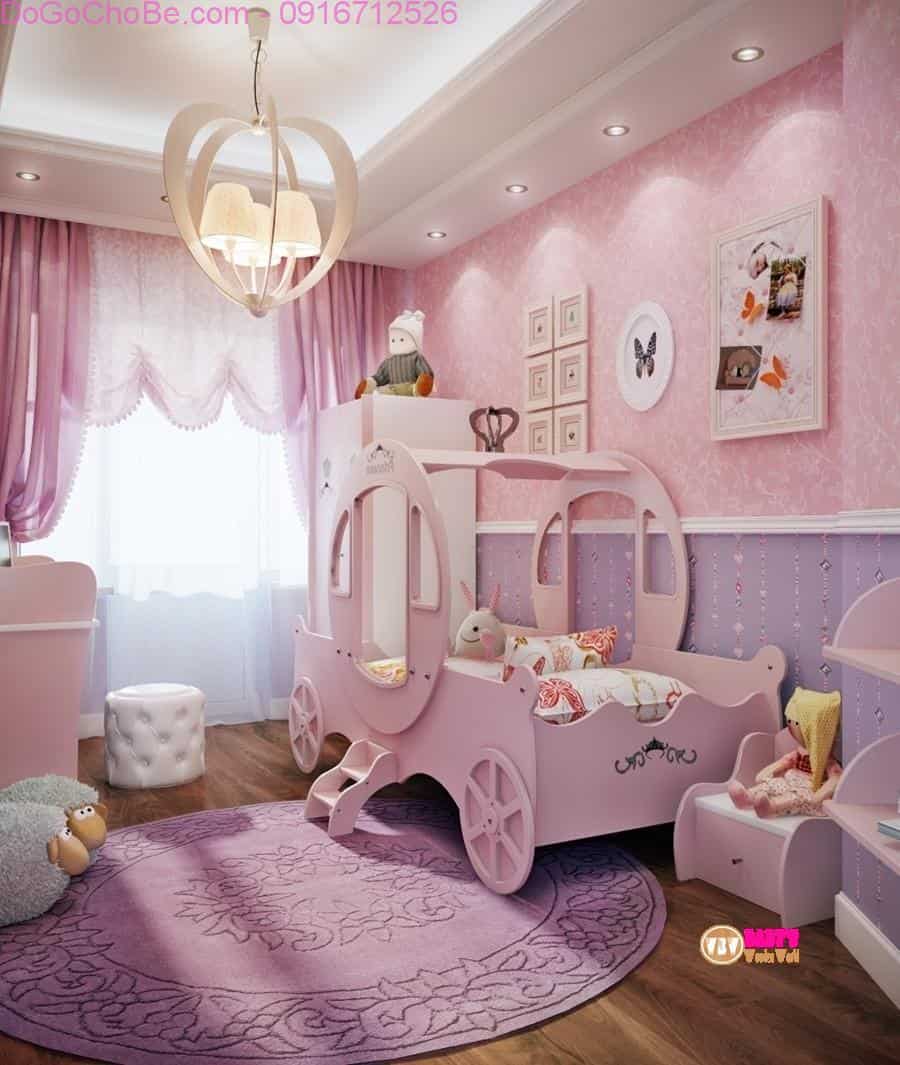 Giường ngủ bé gái và gợi ý trang trí phòng ngủ công chúa - Thế ...